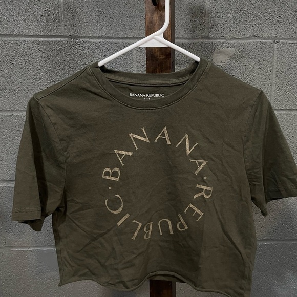 Banana Republic Tops - Banana Republic Dark Olive Crop Top